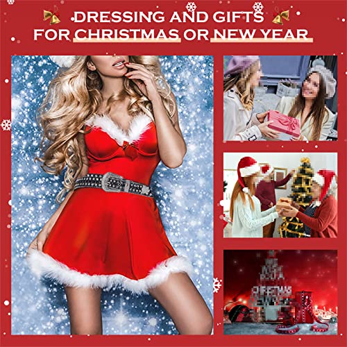 Men Women Rhinestone Belt Western Cowgirl Cowboy Bling Bling Studded Belt Female Leather Belts for Dress 6