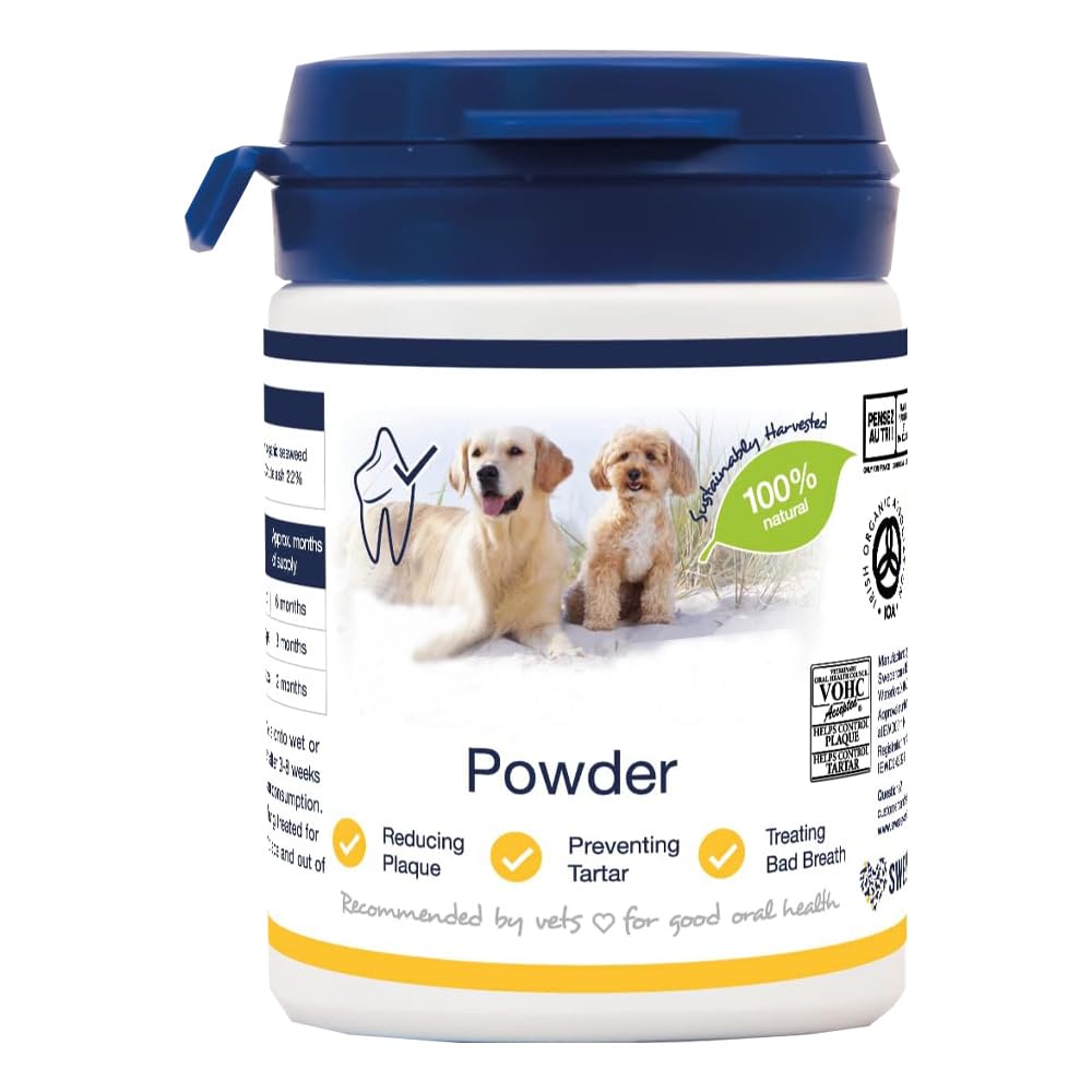 Powder for Cats Small Dogs Treats Bad Breath, Reduces Plaque, Preventing Tartar 60g Pack of 1 Organic Pet Oral Care with Welari Thank You Card | (1pack) (60g)