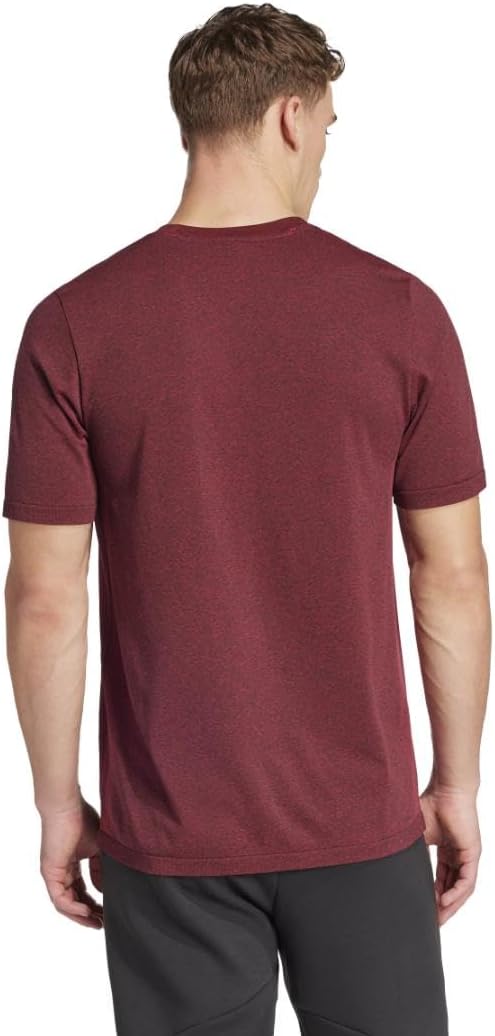 adidas Mens Train Essentials Structure Crew Neck Short Sleeve Casual Tops Casual - Green - Image 2