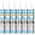 E-SDS Concrete Crack Filler Repair Sealant, Self Leveling Cement Crack Filler Polyurethane, Adhesive Construction Sealer Sealing Expansion Joints in Driveway, Sidewalk, Step,10.5 fl. oz Gray