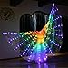 MOSTOP LED Butterfly Isis Wings Color Dancing Luminous Wings Costumes with Telescopic Stick for Belly, Stage Shows, Kids Children Girls