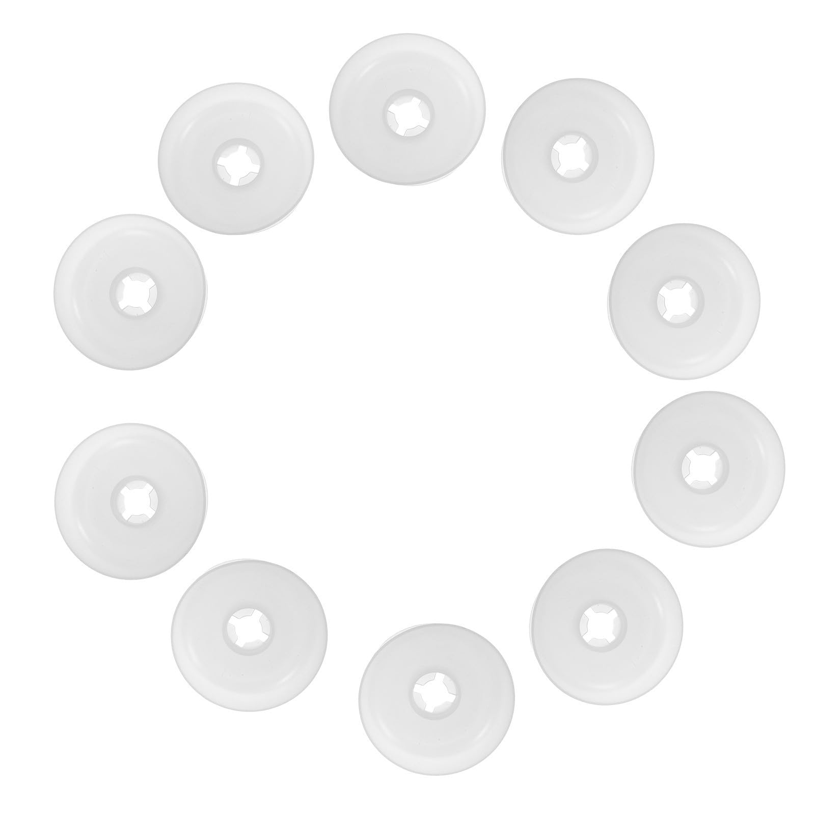 SHINEOFI 10pcs Bobines Vides en Plastique Blanc, Outil D'enroulement de Cordon Anti-emmêlement, Robuste et Pratique pour Gestion de Fil au Bureau Voyage
