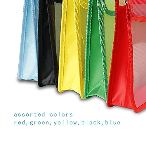 Image of Envelope Folder, Transparent Poly-Plastic A3 Documents File Storage Bag with Snap Button Set of 10,Certificate File Holder, Document Folder for Certificates(Set of 10)