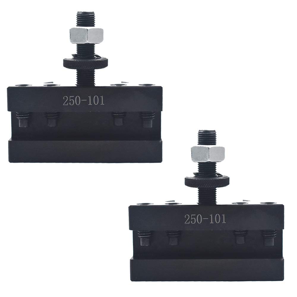 findmall AXA 2Pcs #1 Quick Change 250-101 Tool Post Turning Facing Holder Fit for Use with AXA Tool Post 250-100 250-111