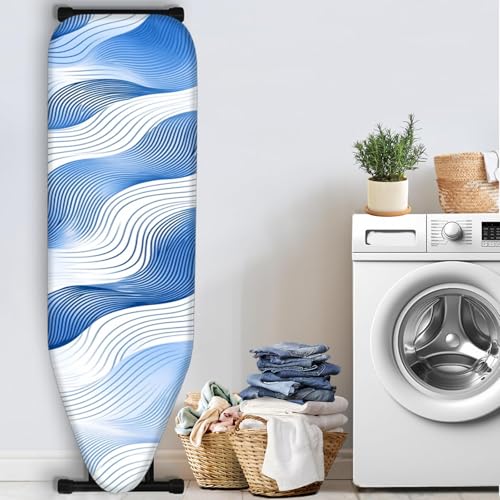 Image of Nuxovilar Flowing Wave Lines Ironing Board Cover 15x54 Polyester