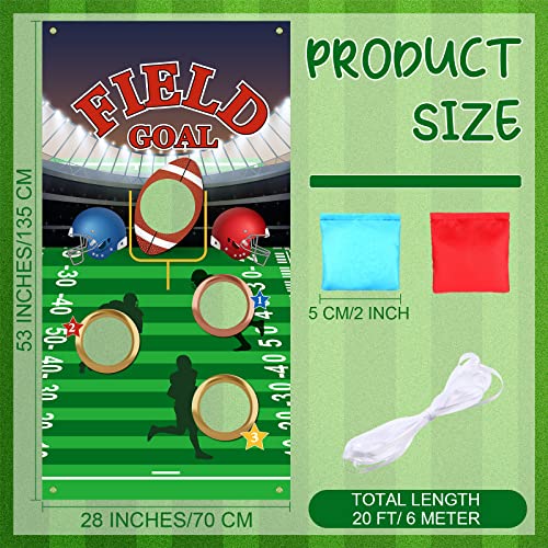 Football Toss Game With 4 Bean Bags, Football Game Football Target With Bean Bag Toss For Indoors And Outdoors, School Events, Birthday Sports Themed Party Supplies Decorations #TOP2