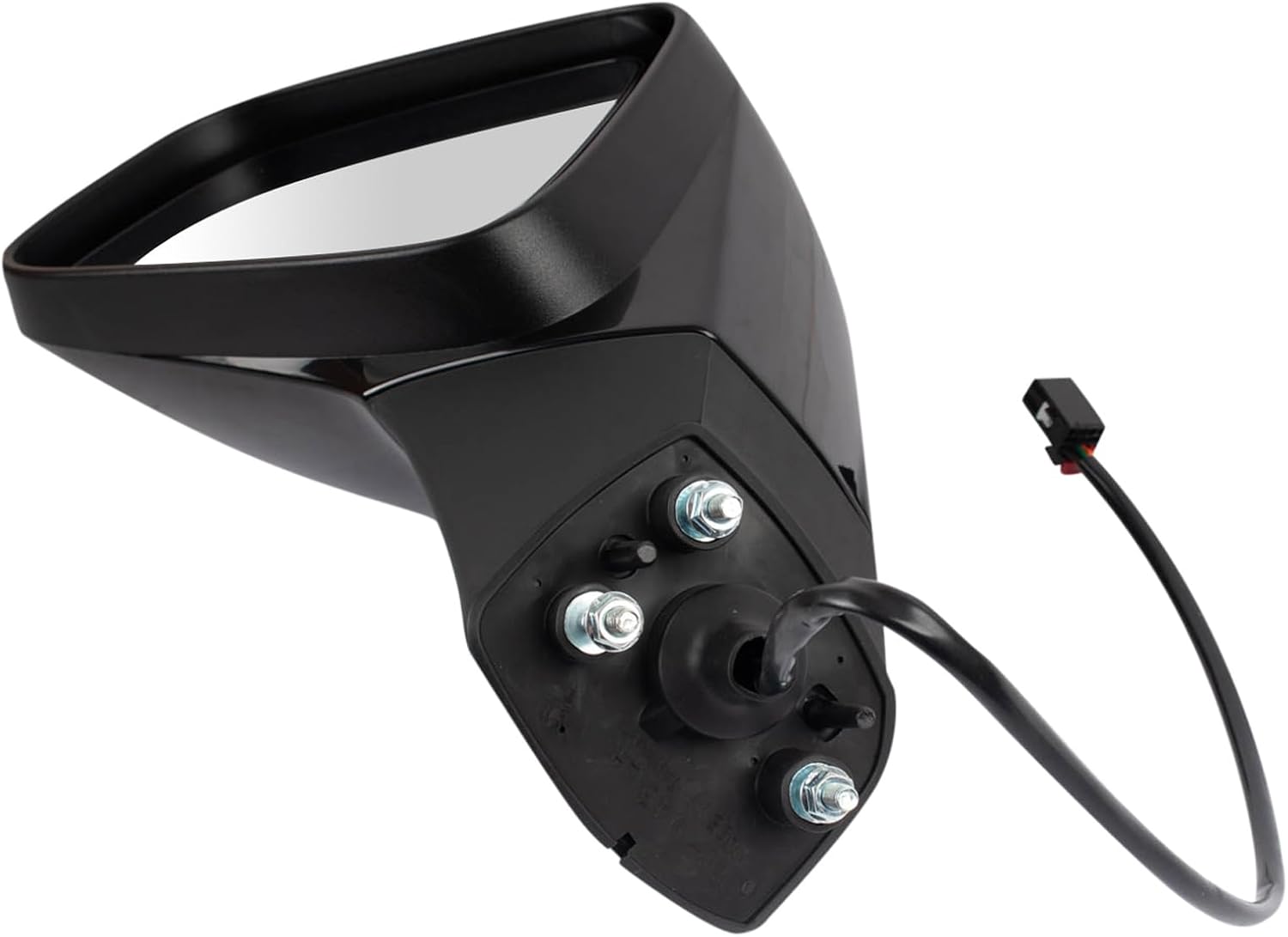 TRQ Driver Side Power Heated Mirror Smooth Black Paint to Match Compatible with 2017-2022 Chevrolet Trax 2021-2022 Buick Encore GM1320562