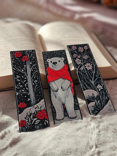 Image of 3D Anime Warrior Bookmark Set (Set of 3) - Demon Slayer Inspired | Stylish Matte Finish | Perfect Gift for Manga & Anime Fans (Winter Theme) | Made of Durable Bioplastic