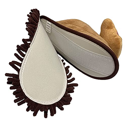 Image of Selric Super Chenille Microfiber Washable Mop Slippers Shoes, Detachable Mopping Shoes, Floor Dust Dirt Hair Cleaner, Multi-sizes Multi-Colors Available