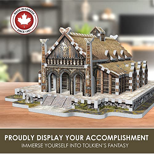 Wrebbit3D W3D-1016 Golden Hall Edoras 3D Jigsaw Puzzle 445 Real Jigsaw Puzzle Pieces Unique Foam Backing Technology thumb #5