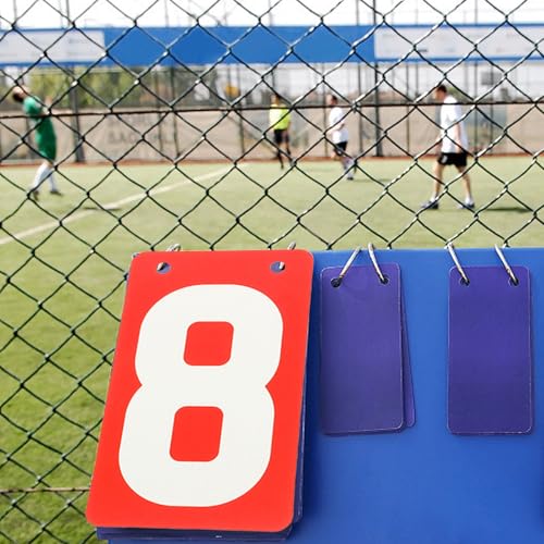 10 tarjetas portátiles para registro de puntajes en rojo miniatura 6
