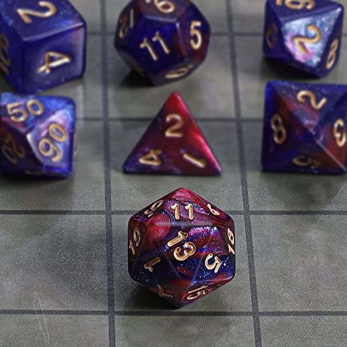 Image of CiaraQ 7pcs Polyhedral Dice Set for Dungeon and Dragons MTG Table Games