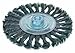 Osborn 99130SP Economy Knot Wire Wheel Brush, Steel Bristle, 9000 Max RPM, 6" Diameter