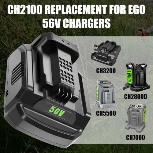 Image of 1Pack 7500mAh 56Volt Lithium ion Battery and 56V Charger CH2100 Replacement for EGO 56V Battery with Charger Combo Compatible with EGO Battery 56V Cordless Tools (Multi)