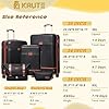 Luggage Set 5 Piece Suitcase Set Carry On Luggage Pc Abs Tsa Lock Hard Shell Lightweight Checked Luggage Set With Spinner Wheels For Family Travel Blackbrown