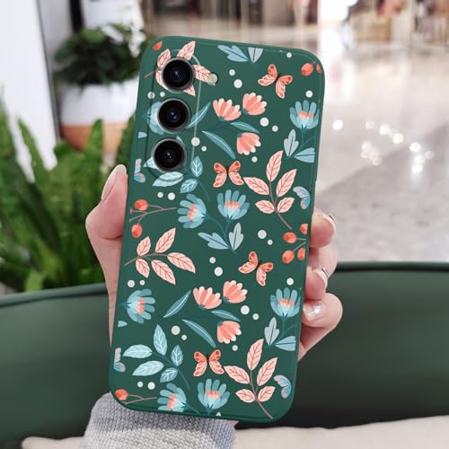 Coque Samsung Galaxy S23 silicone vert feuille LEECG