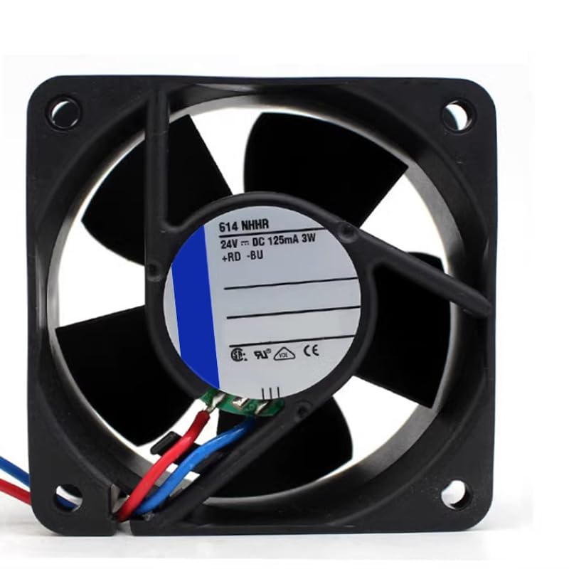 6025 614 NHHR 24VDC Cooling 3.0W 60 * 60 * 25MM 3Wire dc axial Fan
