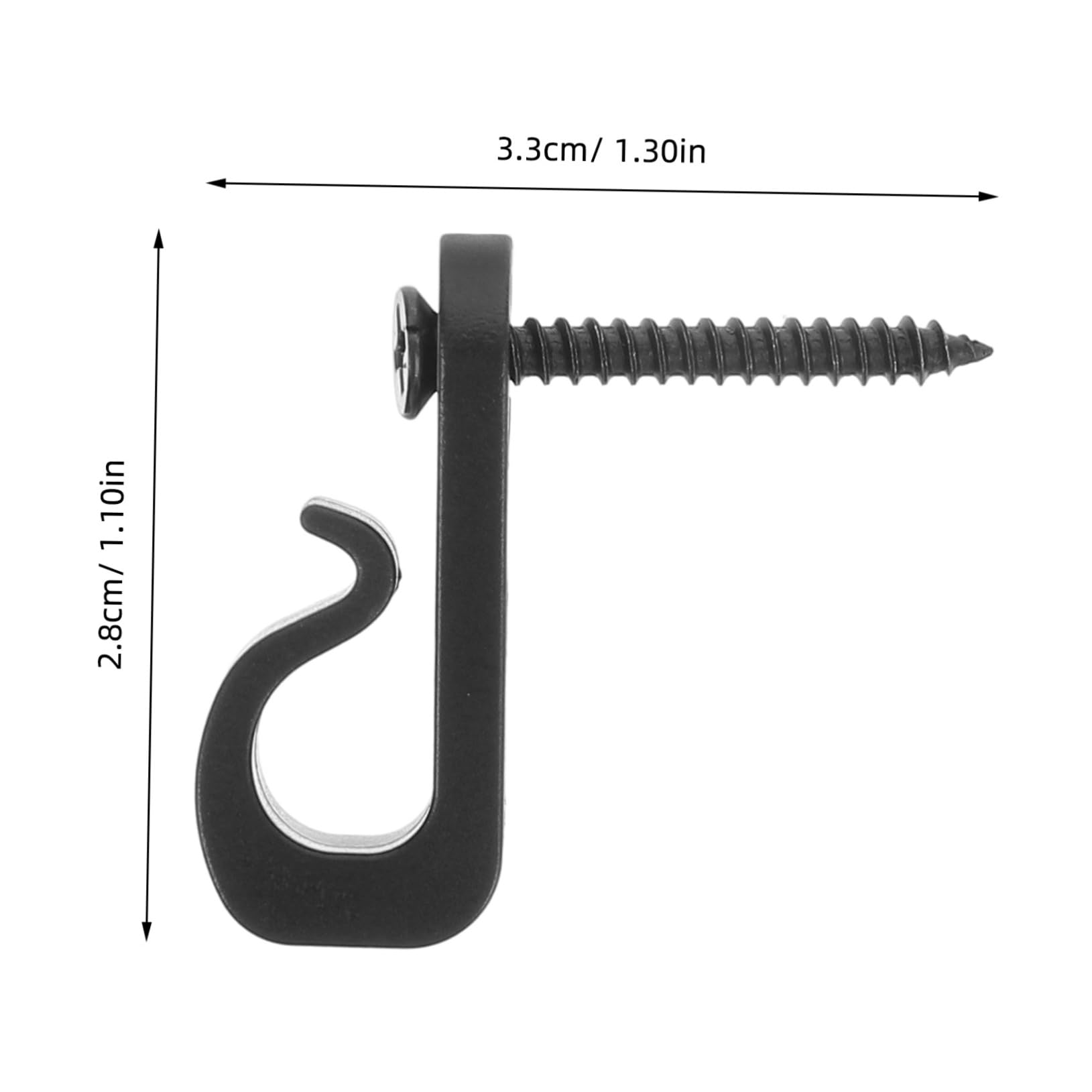 Mikikit 20pcs Outdoor String Light Hooks Durable Plastic Clips for Tent Poles Awning Ceiling Hook Clips for Patio Decoration Camping Garden Parties