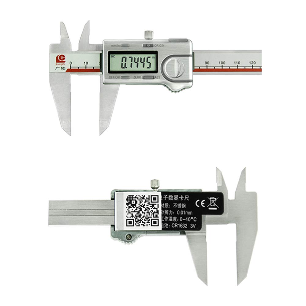 AKT Schieblehre, Messschieber Digitale LCD 150/200/300 mm avec Réinitialiser/Commutateur Unité Impériale Métrique, Outil de Mesure de Haute Précision