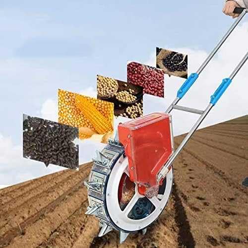 Precision Hand Push Weizensämaschine Multifunktions-Gartenwerkzeug mit 10 Öffnungen für Mais, Baumwolle, Sojabohnen, Erdnüsse