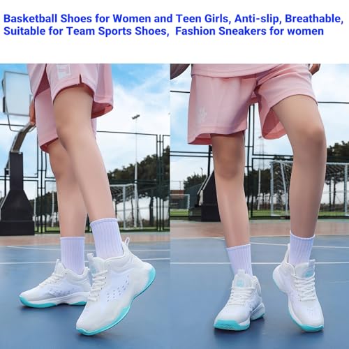 Image of Beita Basketball Shoes for Women Fashion Sneakers Sport Shoes Anti Slip Breathable Tennis Shoes Volleyball Shoes Pickleball Shoes Running Shoes Rubber Sole Indoor Outdoor Court Light Weight Wide