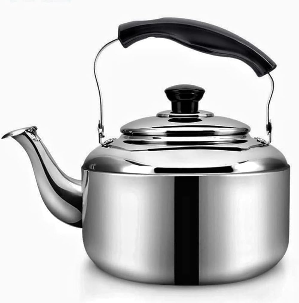 ステンレススチール やかん Amazon | Zxyler 大容量ステンレス笛吹きやかん 8L オール熱源対応