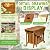 Greesum 5 Piece Patio Dining Set Outdoor Acacia Wood Furniture All-Weather Folding Round Table and Chairs for Backyard, Balcony, Porch, Deck, Garden, Light Brown