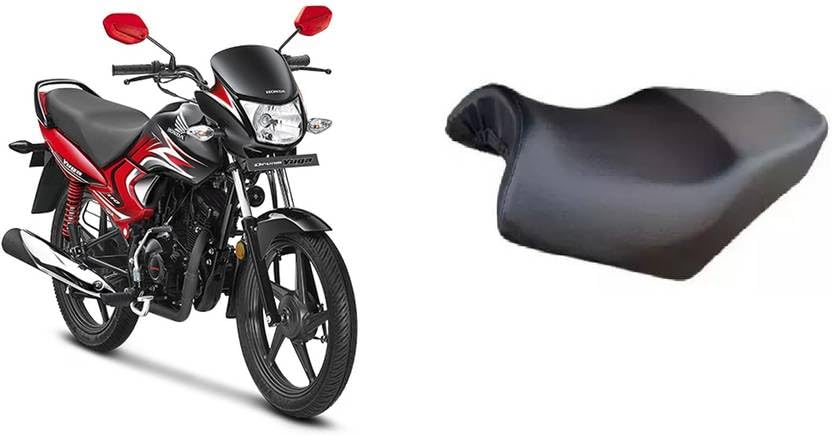 generic CARBOX,Campatibal with [ Dream Yuga ] Bike Removable & Washable PU Leather Waterproof Single Bike Seat Cover for Honda Dream Yuga (Black)-picture-46