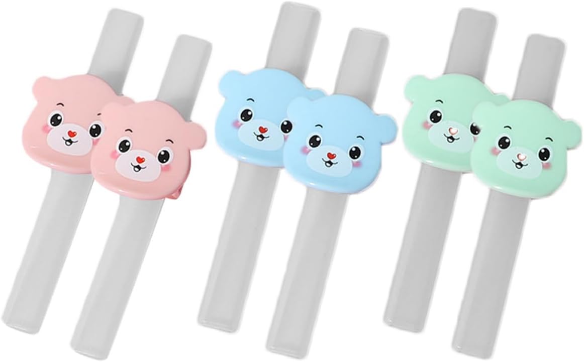 FUOYLOO Reusable Silicone Adaptive Straws Set 6pcs with Storage Case Short Non-toxic Straws for Elderly Disabled Babies and Post-surgery Care for Home and Travel