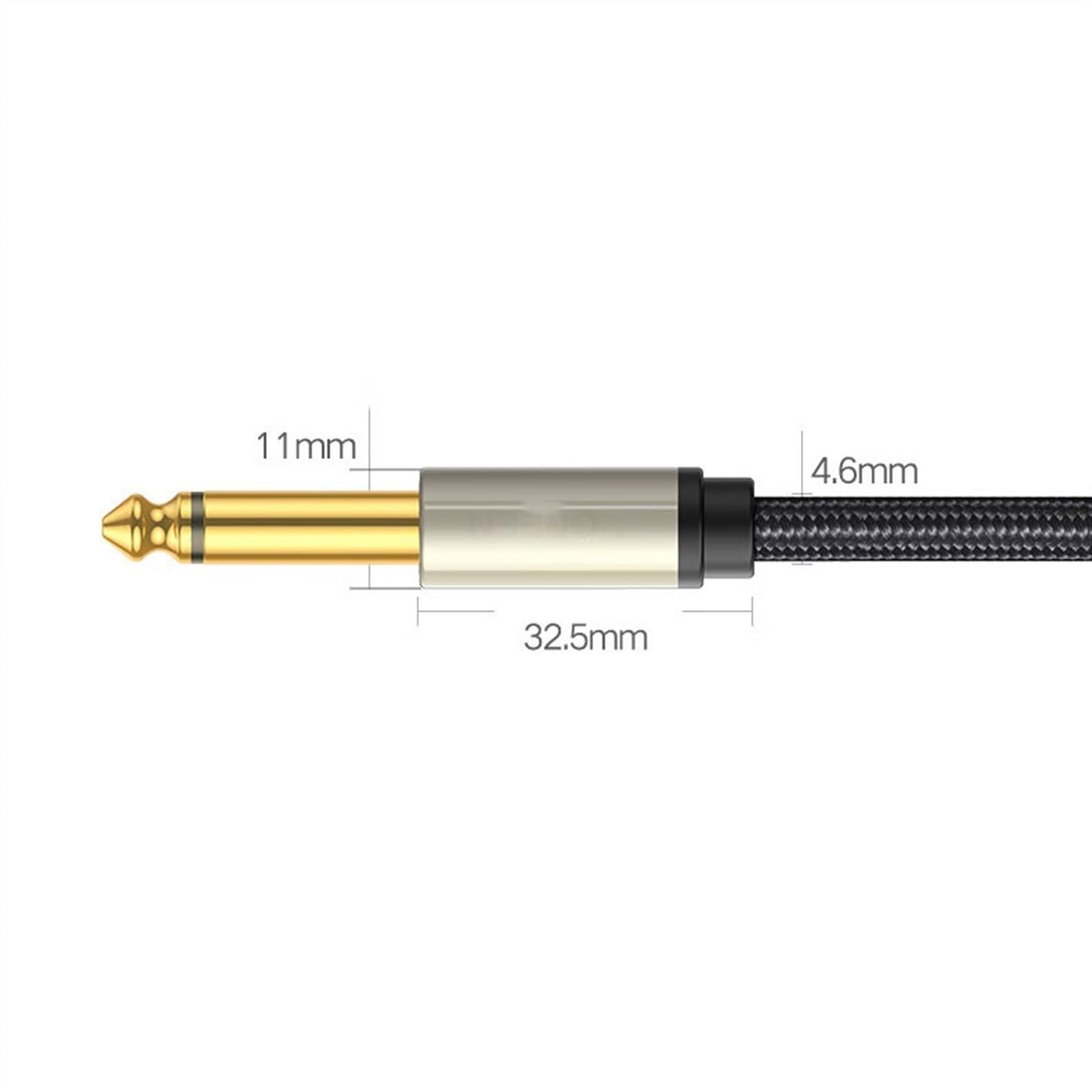 Cables para instrumentos Cable De De 6,5 Mm Cable De Conexión Macho A Macho De 6,35 Cable Adaptador Para Mezclador De Guitarra Eléctrica Y Micrófono(5 meters)