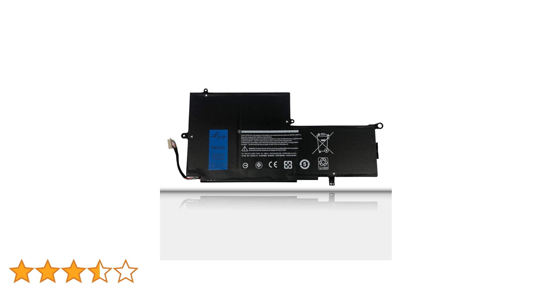 PK03XL Battery 11.4V 56WH Replacement for HP Spectre Pro X360 G1 G2 Spectre 13-4000 13-4100 13-4200 13-4000nf 13-4006tu 13-4103dx 13-4003dx Laptop HSTNN-DB6S TPN-Q157 789116-005 788237-2C1