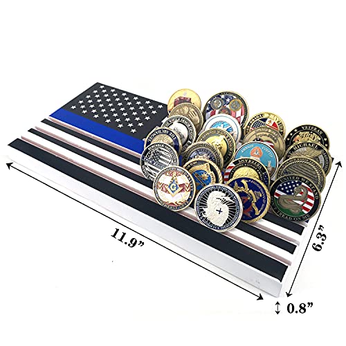 Porta monedas Aomcisi con bandera estadounidense, 6 filas miniatura 2