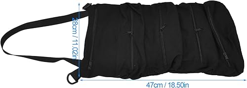 Miniatura 4 de Fydun Tool Roll Up Bag Cow Fabric Wide Application Easy to Store Secure Closure Easy Access Roll Up Tool Bag Wide Range of Uses