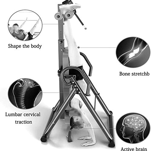 Inversion Table Multifunctional Inversion Equipment Foldable Back Stretcher Machine Heavy Duty Trainer for Home Fitness Massage - Image 3