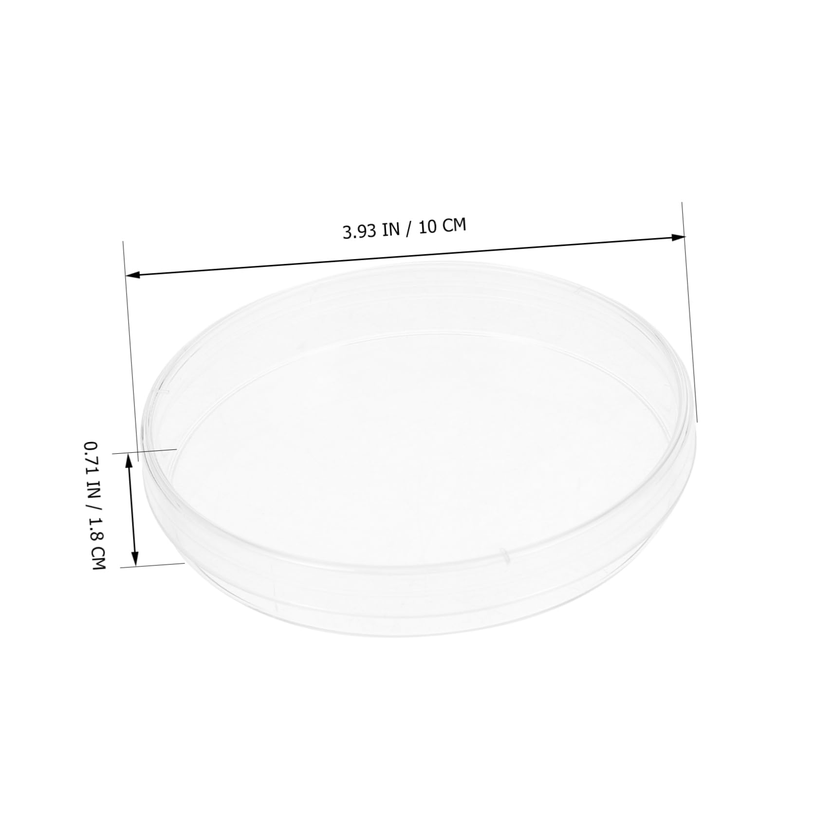 CIYODO Easy Clean Cell Culture Plates 10pcs Plastic Petri Dishes Lid for Science Projects and Lab Work