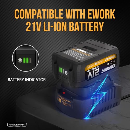 EWORK Battery Charger for 20V/21V Max Series Lithium-Ion Battery (EK-2.2A) - Thumbnail 2