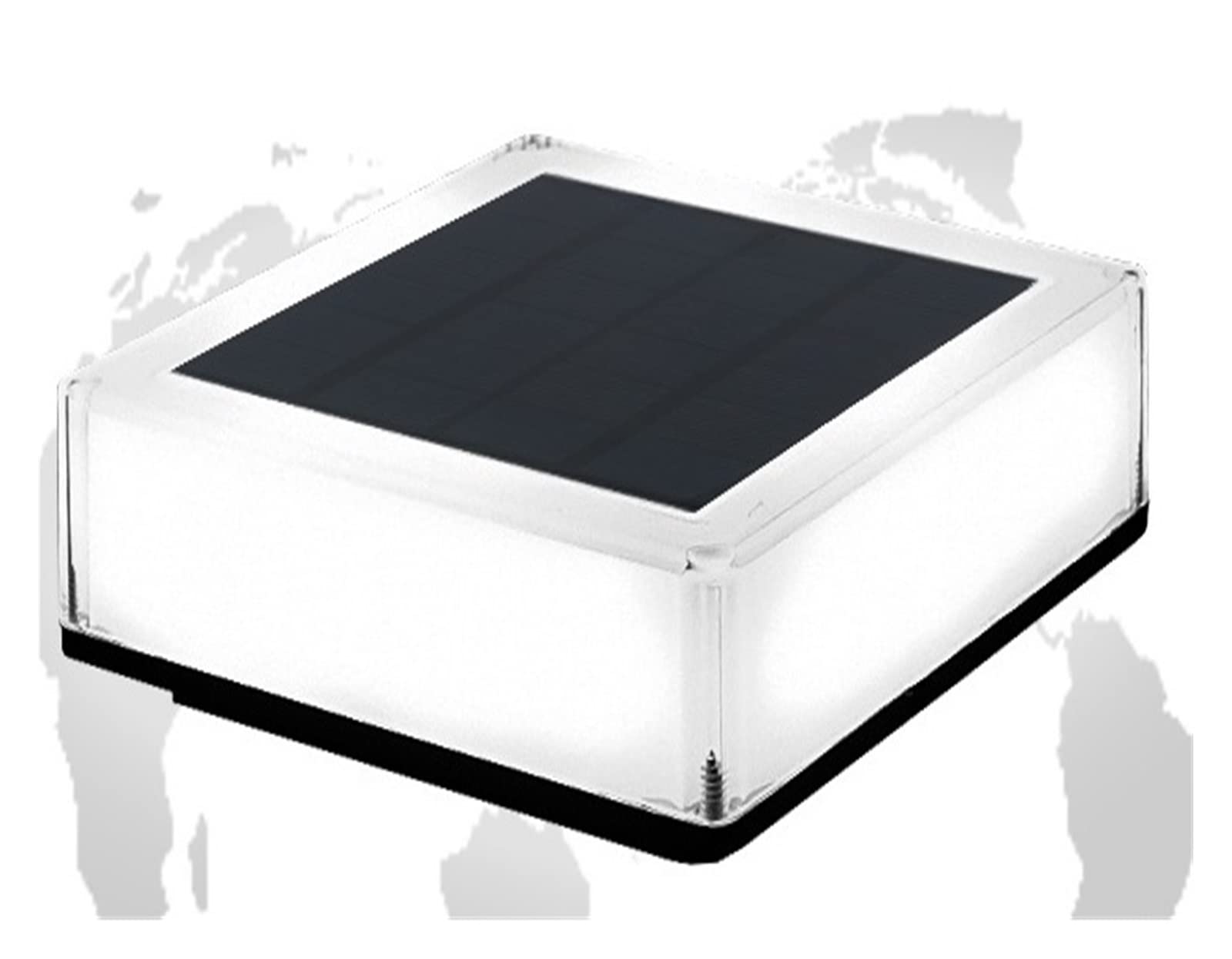 Solarne lampy słupkowe, solarne lampy słupkowe, LED, na zewnątrz, wodoodporne, proste światła ogrodzeniowe, willa, ogród, trawnik, ogród, światła na taras, ogrodzenie (gradient + stały kolor)