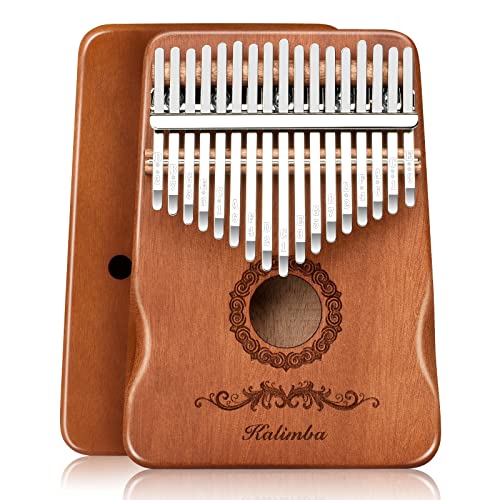 Kalimba Thumb Piano 17 Keys, Finger Piano Musical Instruments, Mbira Music Kids Gifts Adult...