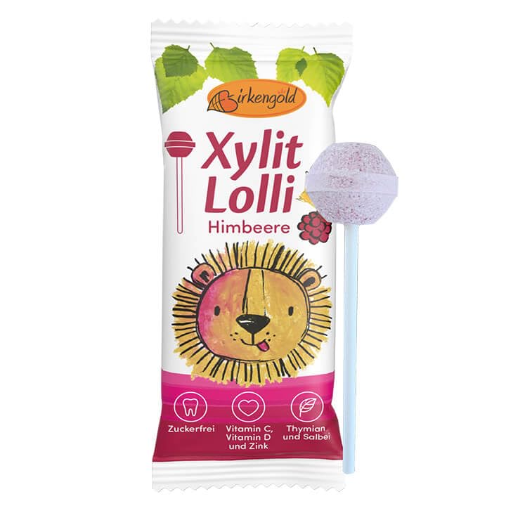 Birkengold Xylit Lolli zuckerfrei 20 x 6g einzeln verpackt vegan