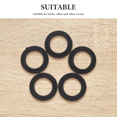 Alipis 50Pcs E12/E14 Lamp Shade Collar Retaining Rings Plastic Light Socket Adapter Rings Black 32/33Mm Inner Diameter Lamp Reducer Fittings for Ceiling Lights and Lampshades - Image 2