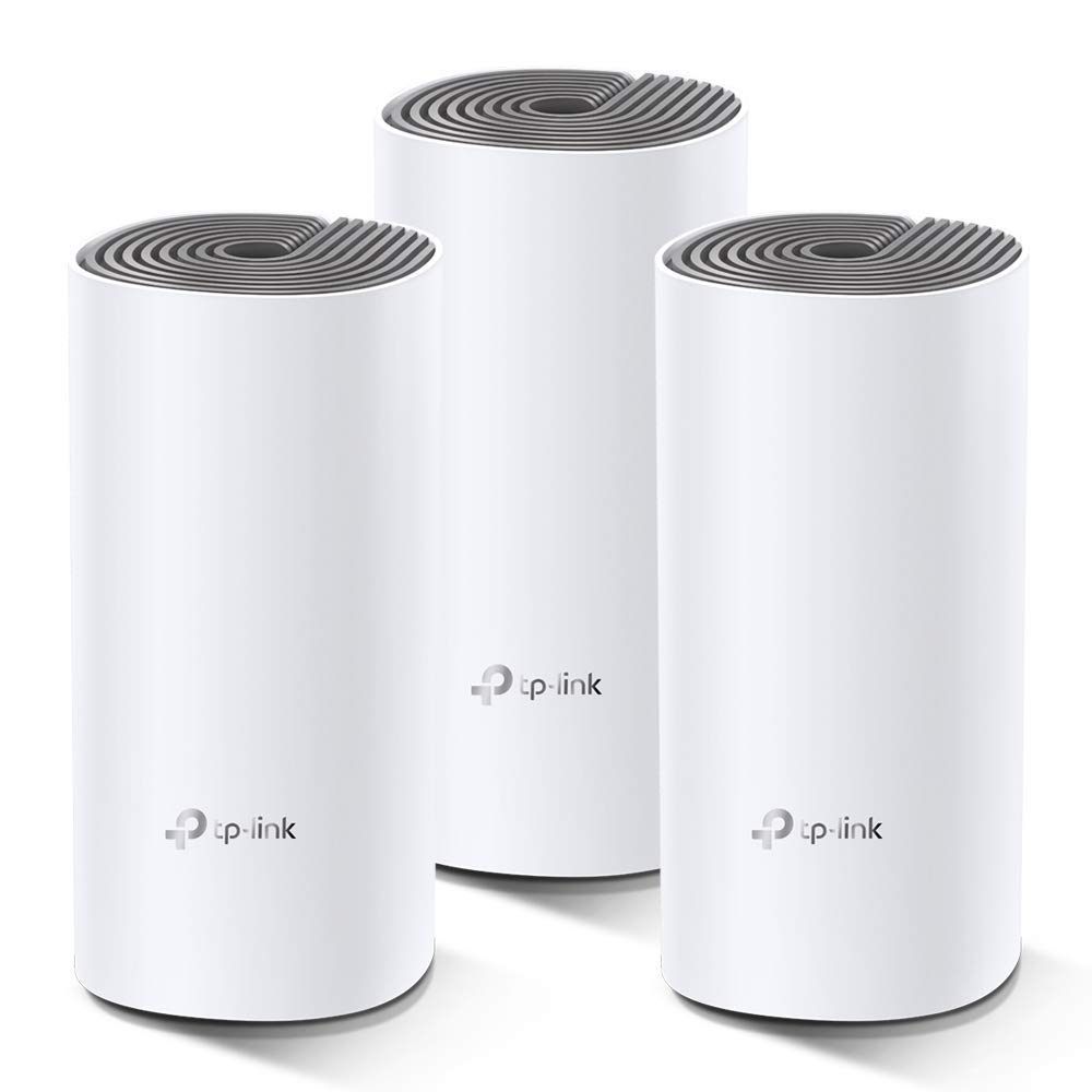 TP-Link Deco E4 Système Wi-Fi maillé pour toute la maison, sans couture et rapide (AC1200) pour grande maison, fonctionne avec Amazon Echo/Alexa, remplacement du routeur et du booster WiFi, contrôle