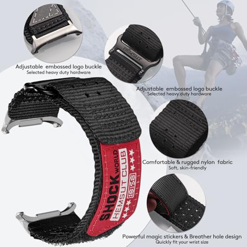 Image of Nylon Watch Band Compatible with Samsung Galaxy Watch Ultra 1 /2. | Millitary Nylon Strap Galaxy Watch Ultra -47mm for Men.
