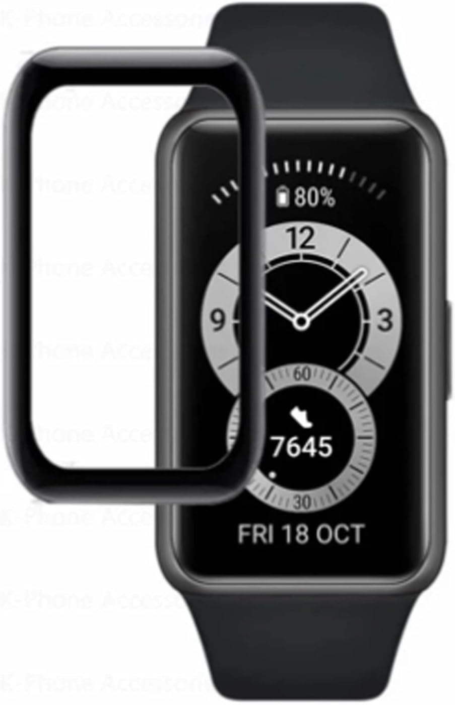 Draxlgon [3 Pcs Screen Protector Compatible with Huawei Band 6,3D Curved Soft HD Clear TPU protective film [Full Cover][Bubble Free][Touch Sensitive][Anti-Scratch] (Not Glass film)