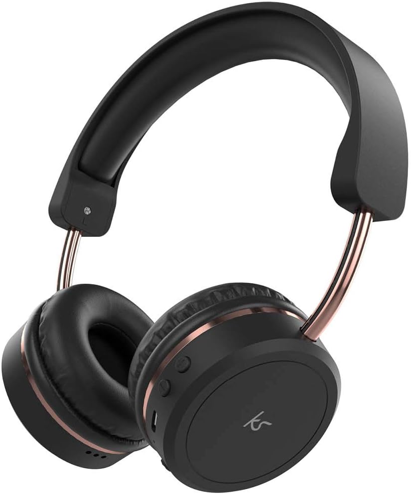 KitSound KSMEXBK Metro X Wireless Bluetooth On-Ear Headphones with Track Controls , Microphone and Call Handling - Black, 18.0 cm*16.3 cm*6.5 cm