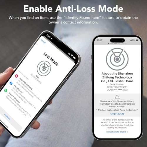 Image of 2 Pack Wallet Tracker Card [Apple MFi Certified] Air Tracker Tag (iOS only), IP68 0.06in Rechargeable Smart Card Work with Apple Find My, Keys Finder and Item Locator for Passport, Bags, Laptop, Black
