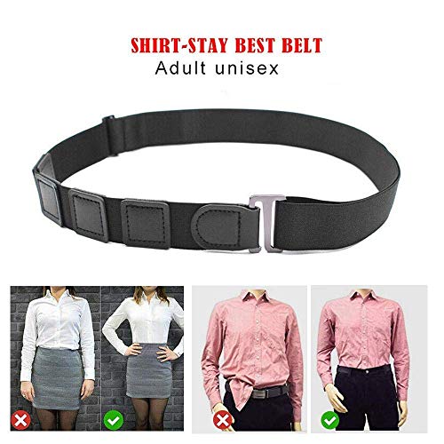 Image of Aviator UV protected Black Sunglass with Shirt Tucker Belt Shirt Stay belt for men women girls & boys