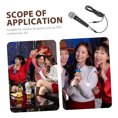 Microphone filaire cardioïde noir pour vos soirées karaoké