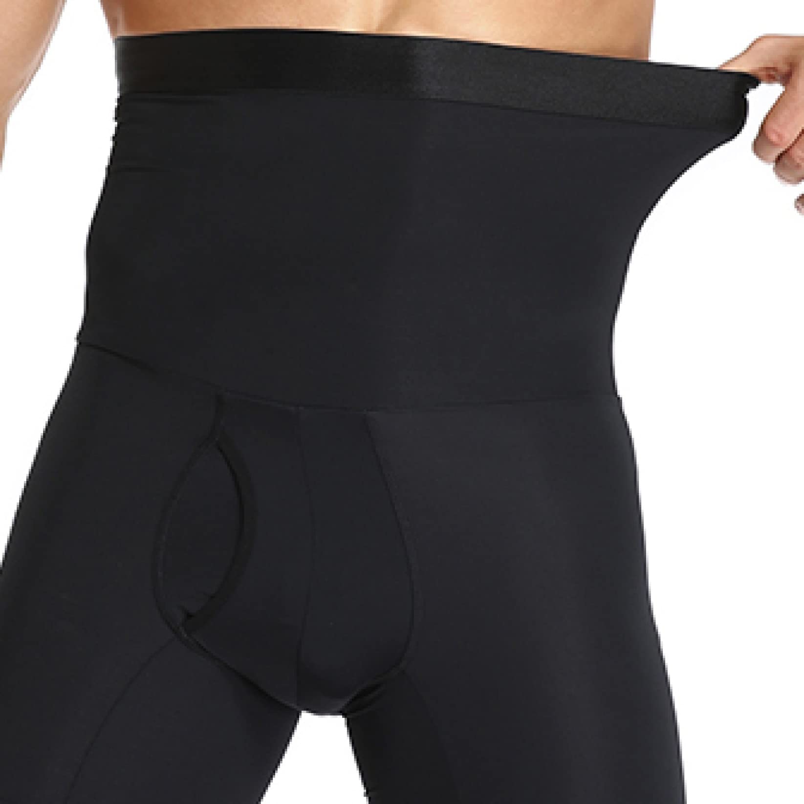 Faja Moldeadora de Cuerpo para Hombre, Ropa Interior Moldeadora de Muslos sin Costuras, cinturón Abdominal, Bragas potenciadoras de Cadera para Adelgazar Cintura