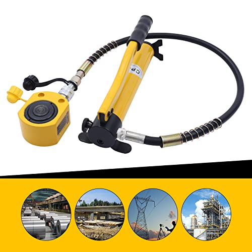 Podnośnik hydrauliczny o niskim profilu 20T z ręczną pompą CP-180, wielosekcyjny zestaw zasilający Porta Power