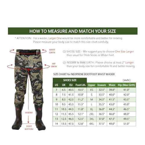 Vadeador de neopreno con bota impermeable de pesca deportiva 3